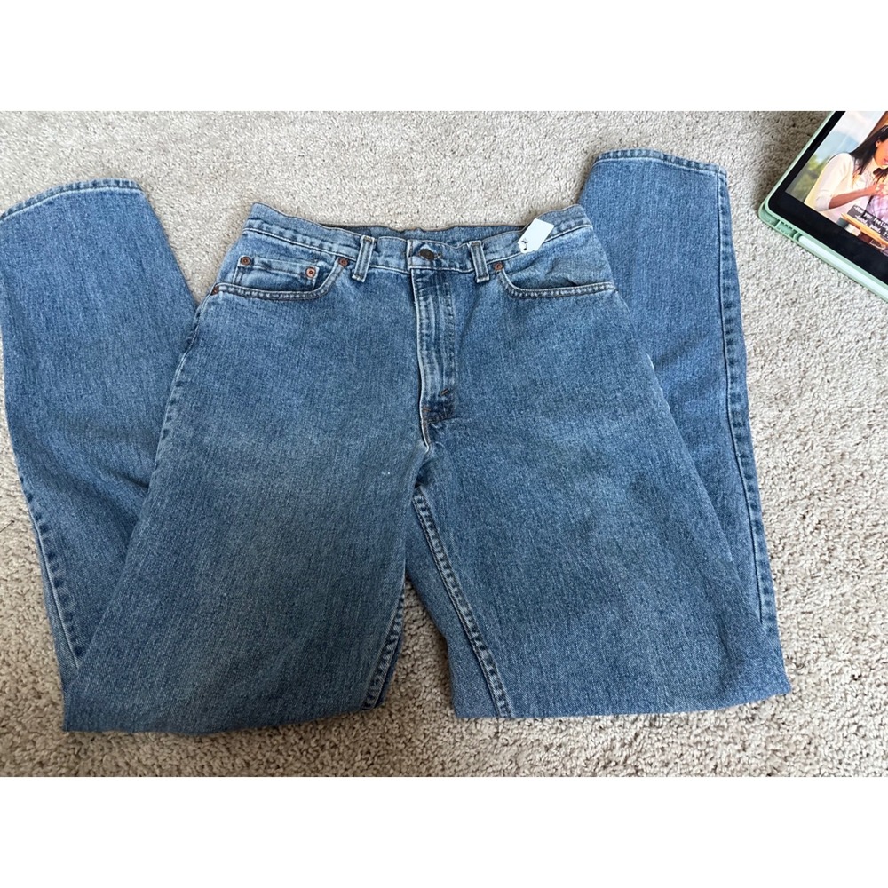 Vintage Levi 550 Relaxed Fit Tapered Leg Blue Denim Jeans 34x36 90s Streetwear